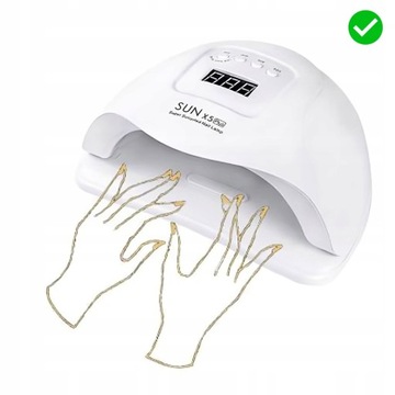 УФ СВЕТОДИОДНАЯ ЛАМПА ДЛЯ НОГТЕЙ 120ВТ МАНИКЮР ПЕДИКЮР РОЗОВАЯ