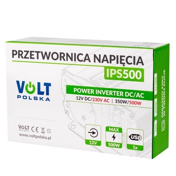 АВТОМОБИЛЬНЫЙ ПРЕОБРАЗОВАТЕЛЬ 12 В 230 В НАПРЯЖЕНИЕ 500 Вт +K
