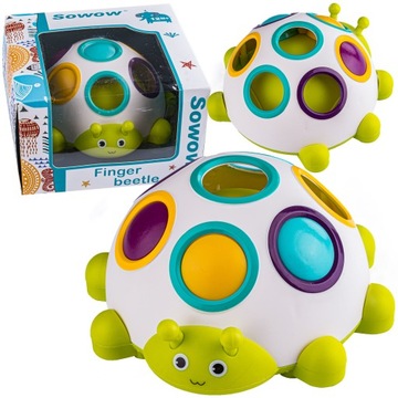 ZABAWKA SENSORYCZNA FingerBall UKŁADANKA CHRZĄSZCZ