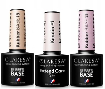 CLARESA BAZA KAUCZUKOWA RUBBER 2+1 KERATIN MIX