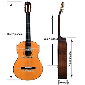 Концертная гитара WINZZ 39 дюймов со струнами Savare