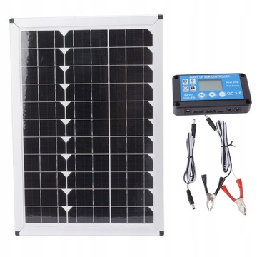 PANEL SOLARNY BATERIA SŁONECZNA100W12V REGULATOR