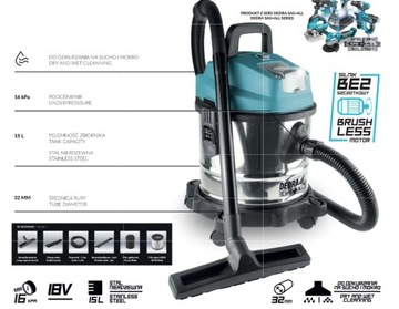 Odkurzacz akumulatorowy bezszczotkowy SAS+ DED7175