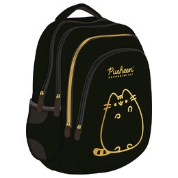 Plecak do szkoły dla dziewczynki BP6 PUSHEEN GOLD złoty kotek