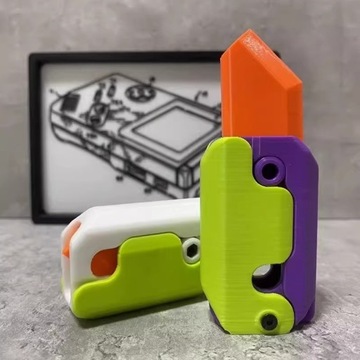 3D Гравитационный нож Декомпрессионный толкатель Гравитационный нож для редиса