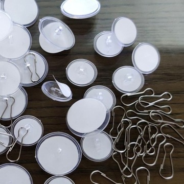 20 SZT. HACZYKÓW SUFITOWYCH SAMOPRZYLEPNE PRZEZROCZYSTE HACZYKI