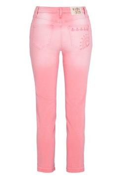 DESIGUAL Denim różowe spodnie jeans 34/XS
