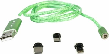 Magic-Cable-GR Zielony 1 m Kabel USB