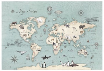 Fototapeta mapa świata, tapeta, tapety dla dzieci