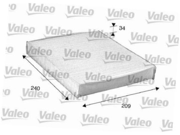 698882 VALEO FILTR KABINA OBYČEJNÝ