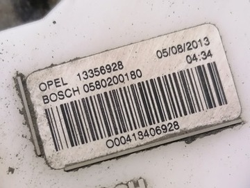 OPEL ADAM 1.4 16V ČERPADLO PALIVA 13356928