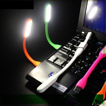 6-СВЕТОДИОДНАЯ СИЛИКОНОВАЯ ГИБКАЯ USB-ЛАМПА ДЛЯ НОУТБУКА, ПРОЧНАЯ