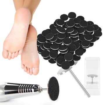 100x do stóp PODODISC pilnik 20mm #150 + nośnik