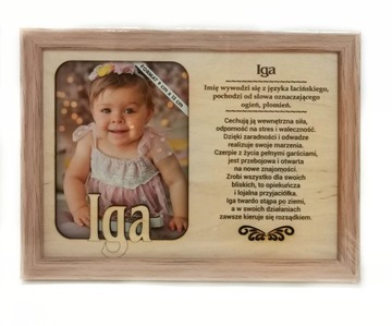 Ramka na zdjęcie IGA urodziny imieniny baby shower