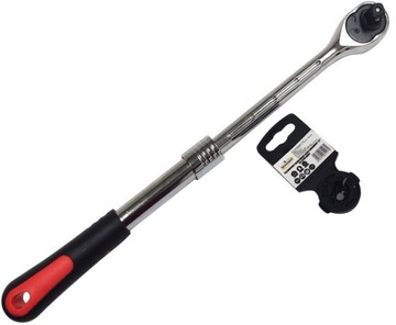 Grzechotka pokrętło do nasadek z grzechotką teleskopowe długość 45 cm