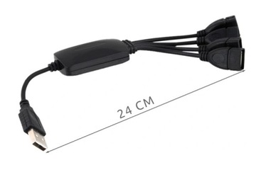 USB-концентратор, 4-портовый разветвитель, разветвитель с кабелем