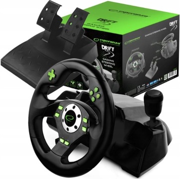 KIEROWNICA DLA GRACZY PC PS3 WIBRACJE DRIFT GAMING