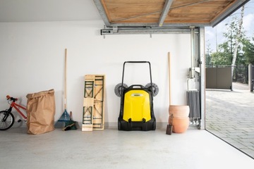 KARCHER S 6 TWIN LARGE РУЧНАЯ ПОДМЕТАЛЬНАЯ МАШИНА С ДВУМЯ ЩЕТКАМИ, РЕГУЛИРОВКА ПО ШИРИНЕ