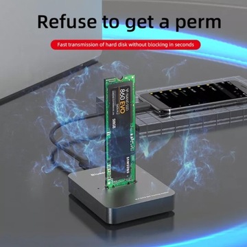 АДАПТЕР ДОК-СТАНЦИИ АДАПТЕР-ПРЕОБРАЗОВАТЕЛЬ M.2 NVMe SSD NGFF SATA USB C