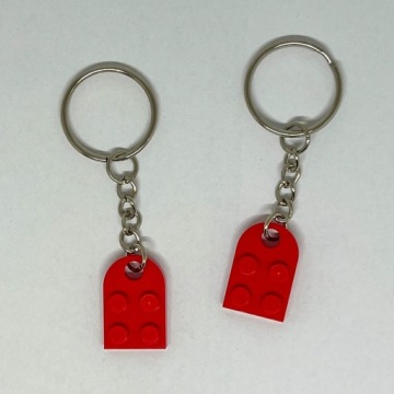 Брелок LEGO Heart YOUR WRITING Gift - красный