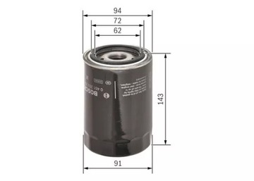 BOSCH 0 451 203 218 FILTR OLEJE