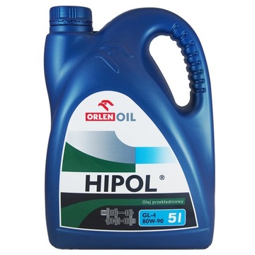 ORLEN Hipol GL4 80W90 5L - olej przekładniowy do skrzyni biegów manualnej i