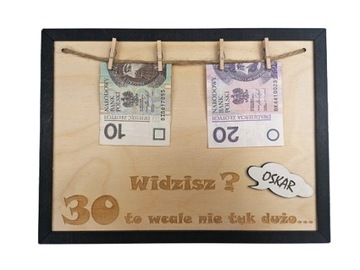 Prezent na urodziny 20 30 40 50 RAMKA KOLORY, IMIĘ