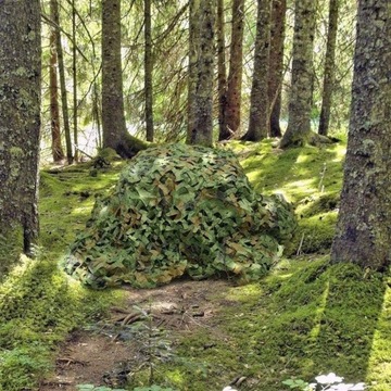 Siatka Maskująca Wojskowa Ogrodowa 3x4M Kamuflaż