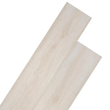 Panele podłogowe z PVC, 5,26 m², 2 mm, biały dąb