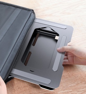 Регулируемая алюминиевая подставка для ноутбука с диагональю 17 дюймов.