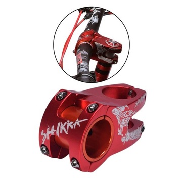 Вынос для горного велосипеда 31,8/35 мм Короткий вынос для гарнитуры 28,6 Красный