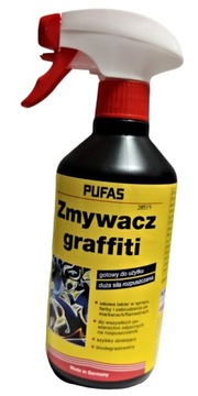 Zmywacz graffiti Pufas 0,5 l USUWA ZABRUDZENIA PO FARBACH MARKERACH