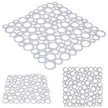 Решетка для МОЙКИ, защитный коврик, резиновый кухонный коврик, серая вставка, 28 см