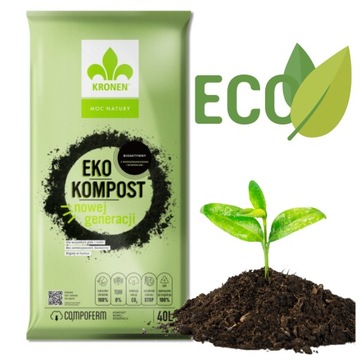 Ziemia EKO KOMPOST ogrodniczy 25L Kronen NOWY BIO
