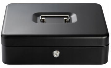 Металлический денежный ящик, банкноты, монеты, монеты, ключи от сейфа