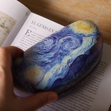 Etui na okulary XL twarde futerał damski pokrowiec Van Gogh Gwiaździsta noc