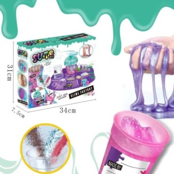 БОЛЬШОЙ НАБОР SLIME FACTORY SO GLUTY ДЛЯ ИЗГОТОВЛЕНИЯ БЛЕСКАТЕЛЬНЫХ НАКЛЕЙКОВ SLIME