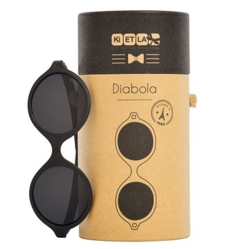 KIETLA 0-1 lat DIABOLA BLACK Okulary przeciwsłone