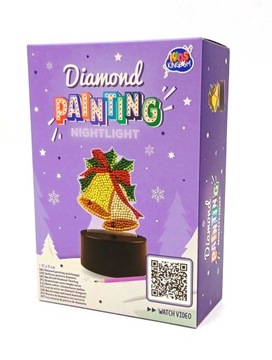 MALOWANIE DIAMENTAMI-LAMPKA NOCNA-DZWONEK