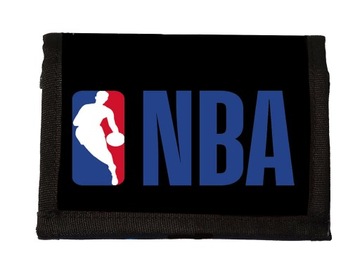 Portfel NBA basketball koszykówka sport portfel na RZEP materiałowy