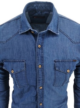 МУЖСКИЕ ДЖИНСЫ ИНДИГО 2026 МУЖСКАЯ ДЖИНСОВАЯ РУБАШКА