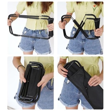 СКЛАДНОЙ ПОХОДНЫЙ СТУЛ, ЛЕГКИЙ, МАЛЕНЬКИЙ, ПОРТАТИВНЫЙ, С СУМКОЙ ДЛЯ ТРАНСПОРТИРОВКИ