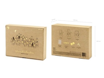 АДВЕНТ КАЛЕНДАРЬ КРАФТ ПРАЗДНИКИ 24 шт.