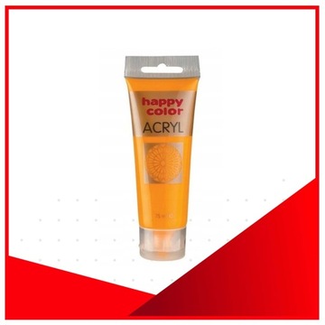 HAPPY COLOR АКРИЛОВАЯ КРАСКА 75мл ТЕМНО-ЖЕЛТАЯ