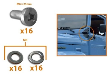 Toyota Land Cruiser BJ40 J40 Винты ветрового стекла