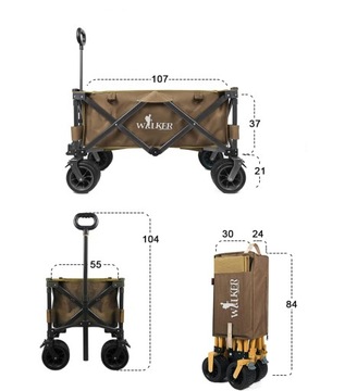 ТУРИСТИЧЕСКИЙ ПЛЯЖНЫЙ ТРАНСПОРТ САДОВЫЙ ЛЮКС НА ТОЛСТЫХ КОЛЕСАХ СКЛАДНОЙ