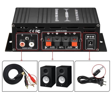 УСИЛИТЕЛЬ УСИЛИТЕЛЬ СТЕРЕО РАДИО MP3 12 В 80 Вт