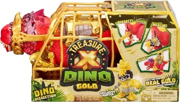 TREASURE X DINO GOLD DINOZAUR TYRANOZAUR T-REX FIGURKA ŁOWCA SKARB ZŁOTO