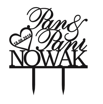 Украшение топпера для свадебного торта с именем, ФАМИЛИЕЙ, ДАтой, цветами