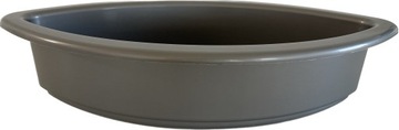 Doniczka Osłonka do Kompozycji Łódka 36cm Srebrny Solidne Tworzywo Sztuczne